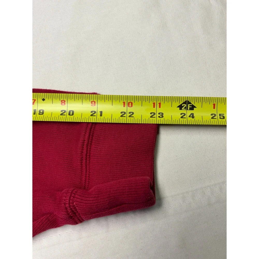 Polo Ralph Lauren Mens Red 100% Cotton Quarter Zip Pullover Sweater‎ Large